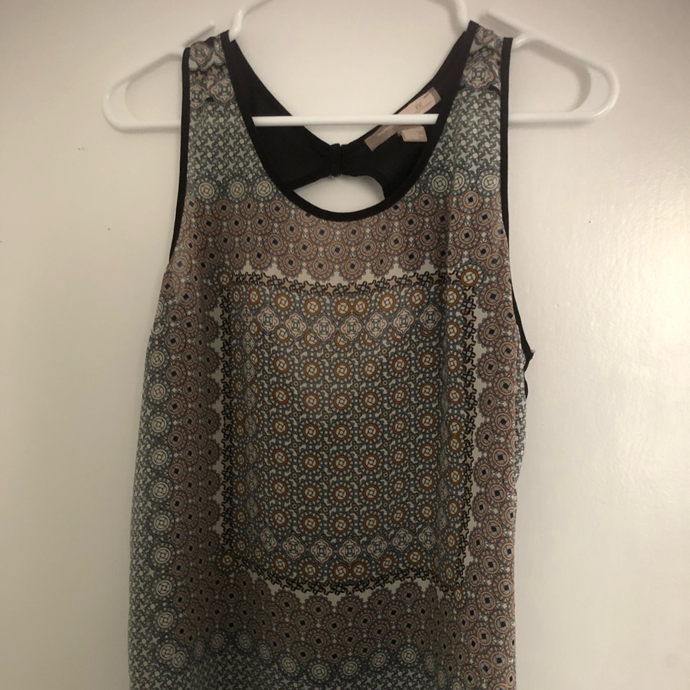 Open back tank top